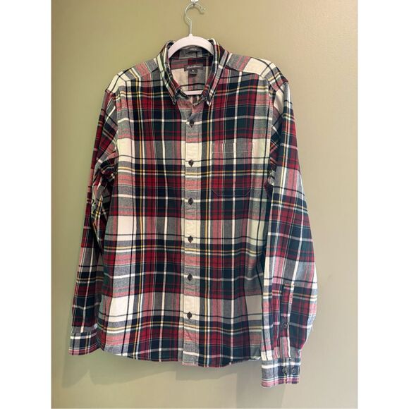 Eddie Bauer L Men's Favorite Classic Fit Flannel-Plaid - Picture 1 of 7